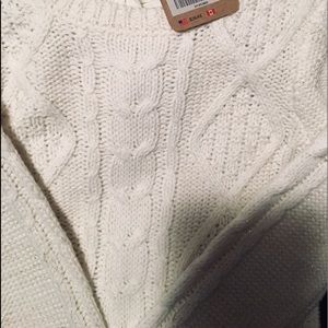 Crazy 8 creme sparkly stitching sweater dress